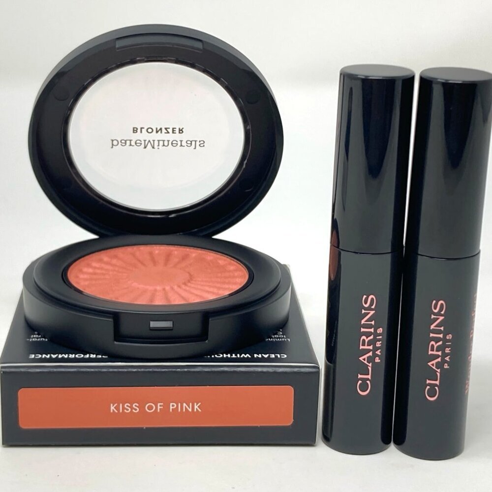 2-Clarins Wonderperfect Masca & 1 Bareminerals Blonzer Copper Travel size NEW